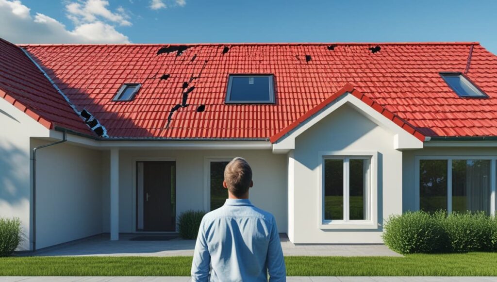 Roof crack on new build